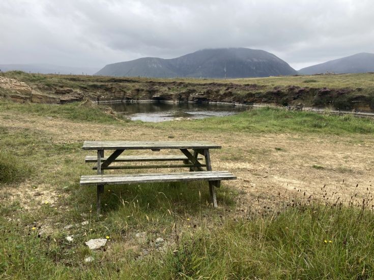 Picnic bench on Graemsay