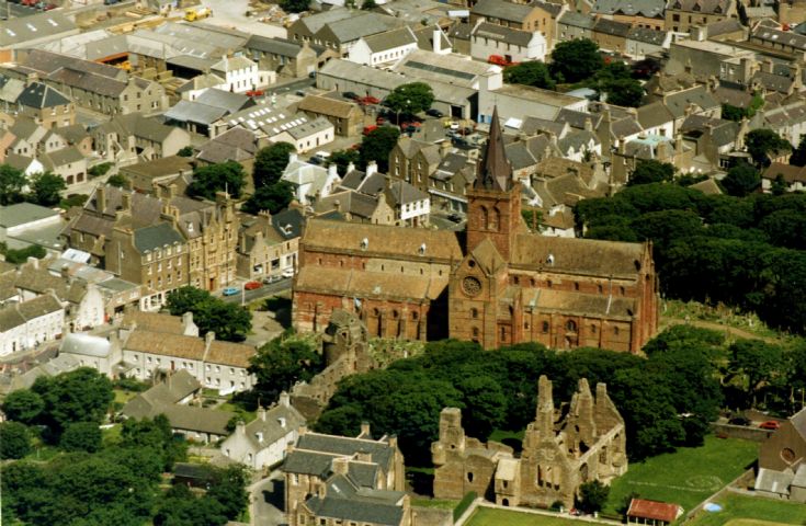 Kirkwall from the air 