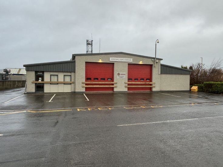 Kirkwall Fire Station boarded up for the Ba