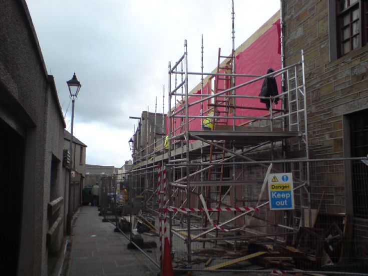 Building work at the Albert Hotel, Kirkwall