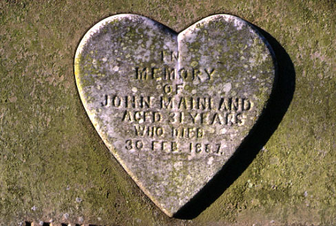 30th February gravestone, close up