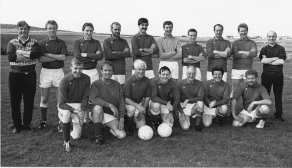 Kirkwall City Pipe band football team