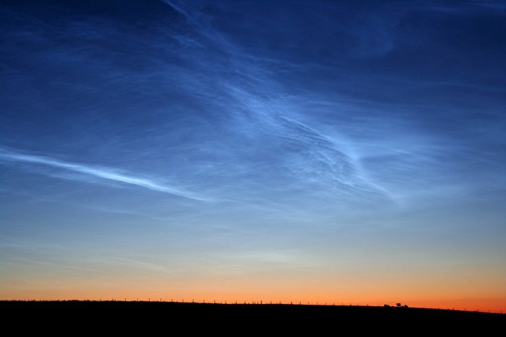 Noctilucent cloud, night of 20/21 July 2007