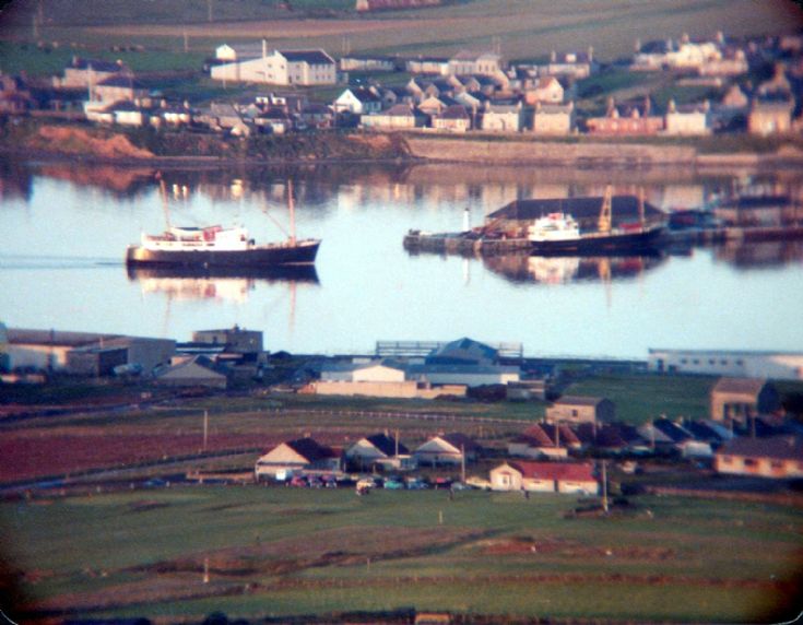 Kirkwall harbour from top of Wideford
