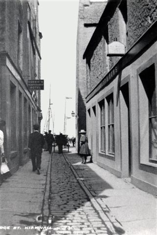 Looking down Bridge Street to the pier