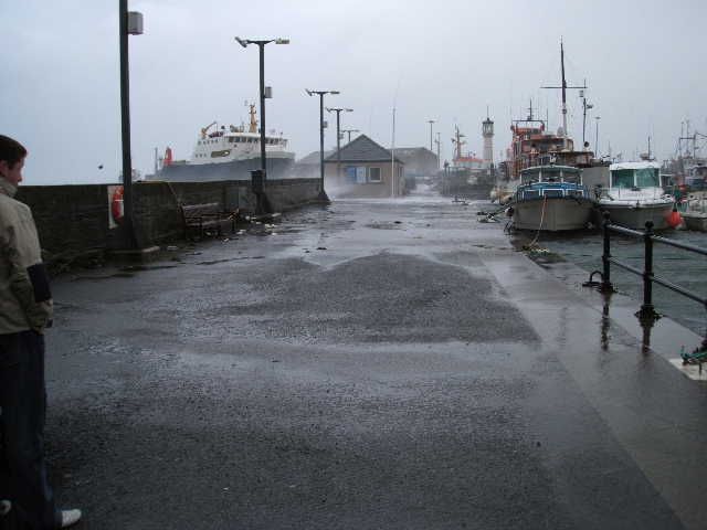 The West Pier after the storm