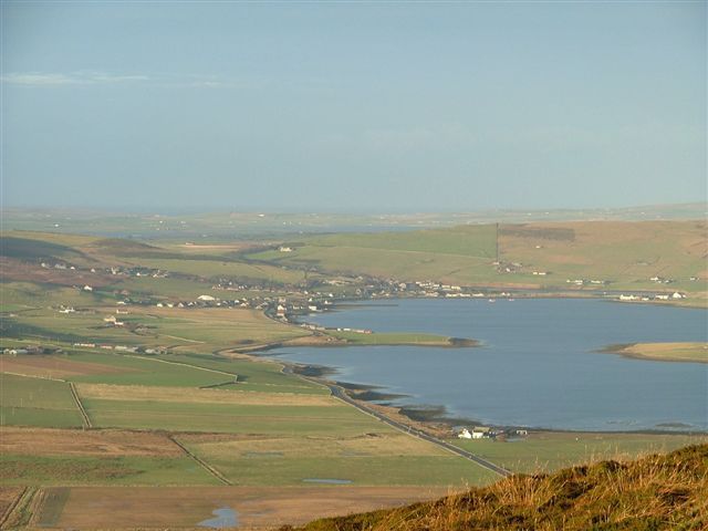 Finstown from Wideford Hill