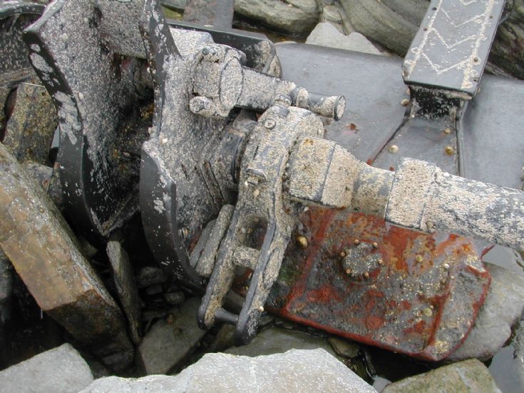 Remains of the engine from the Keith Hall