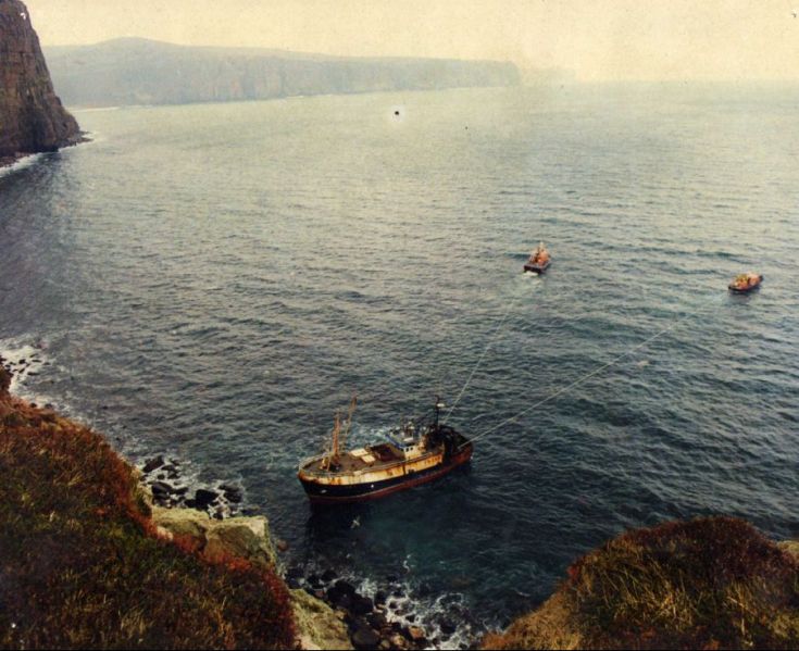 Green Castle Ashore near Rackwick