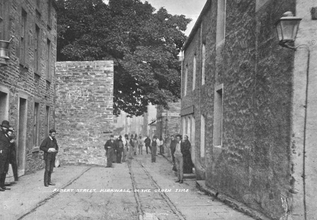 Albert Street, Kirkwall, in the olden time