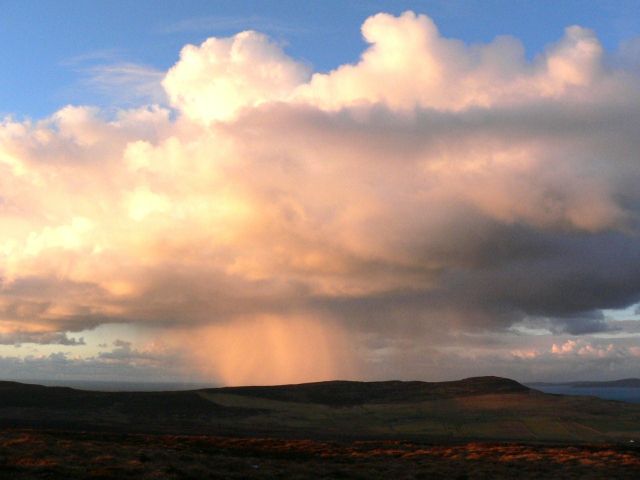 Approaching snow showers