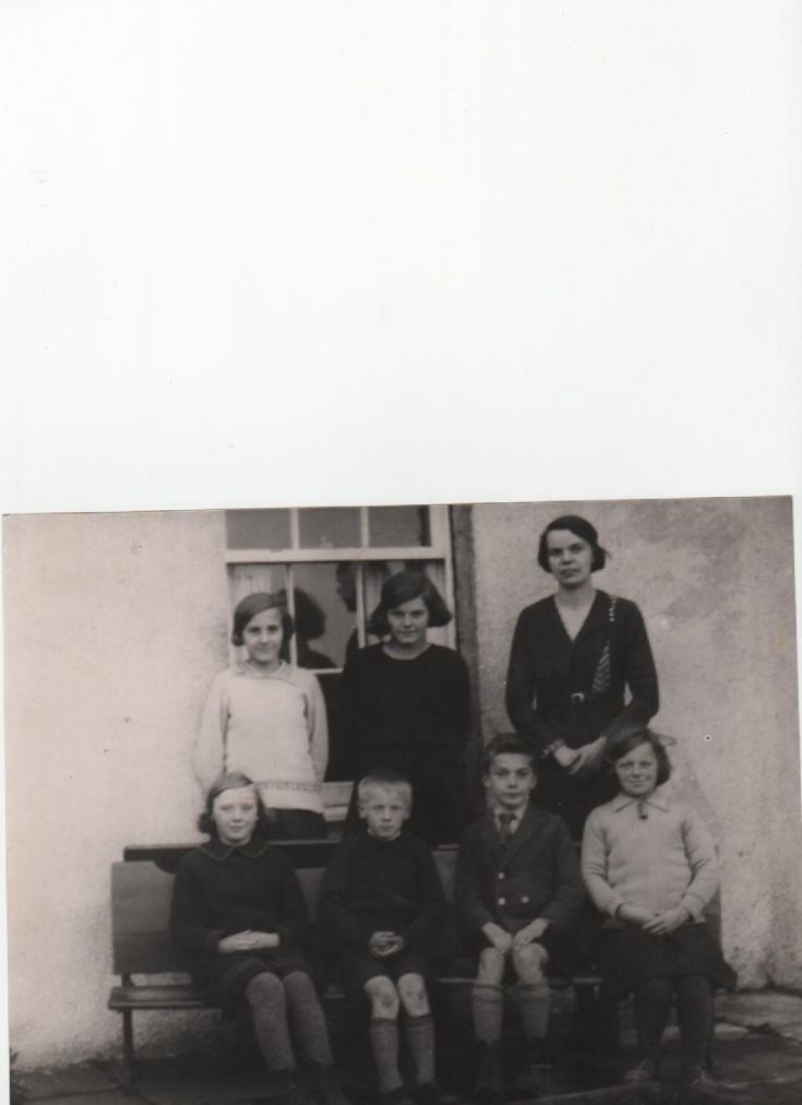 Pupils at the Hoy School