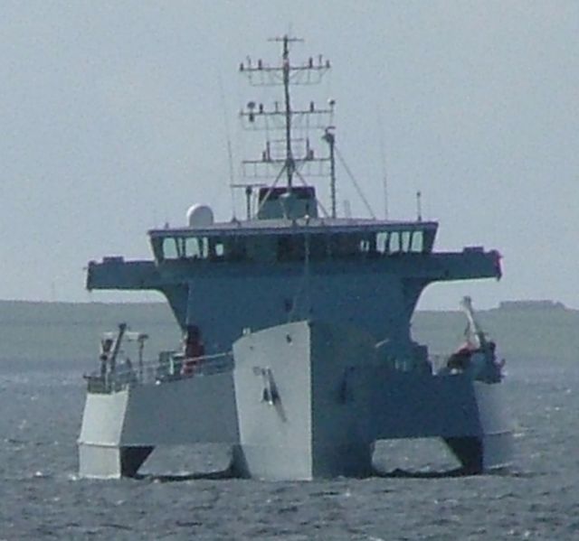 RV Triton in Westray Firth