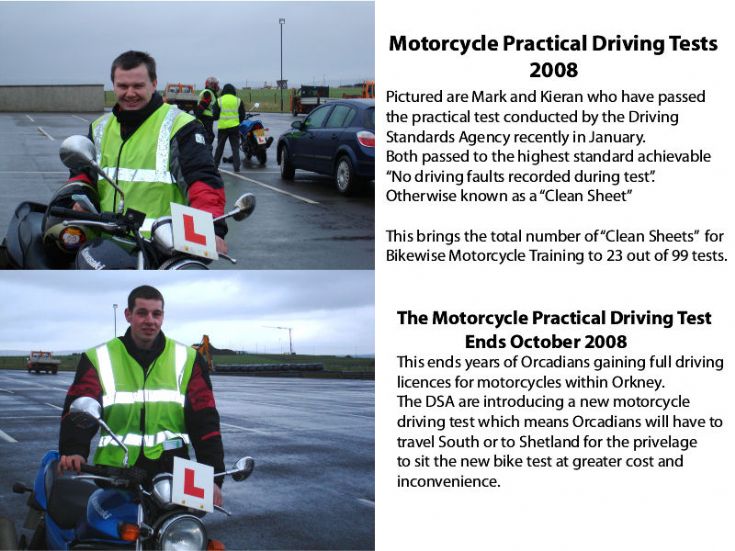 Motorcycle Practical Tests 2008
