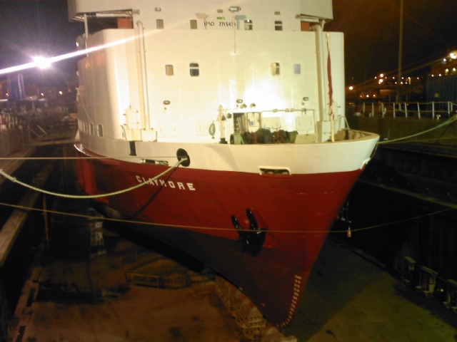 MV Claymore after her paint job