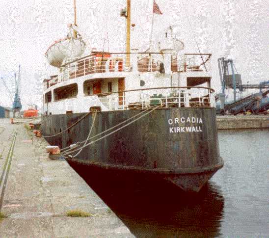 Orcadia laid up at Leith, 1996