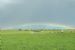 A strangely low rainbow over Stenness